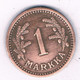 1 MARKKA 1942  FINLAND /3064/ - Finland