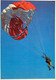 Soldat Parachutiste En Parachute Olympic Carte Géante 21x15 Segalen 166 - Parachutespringen