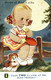 CPA A. TAYLOR - Bambini, Children, Enfants - Cane, Chien, Dog - Luna, Lune, Moon - VG - T005 - Taylor