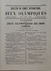 Delcampe - 1894 COMITÉ INTERNATIONAL OLYMPIQUE - CONGRÈS INTERNATIONAL ATHLÉTIQUE DE PARIS - VOIR LOIN - Other & Unclassified