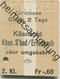 Schweiz - Zürichsee - Küsnacht Küsnacht S'bad / Erlenbach Oder Umgekehrt - Fahrkarte 1972 - Europa