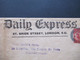 GB 1913 Streifband / Privatausgabe Daily Express London An La Liberte Rua Timoni 26 Pera In Constantinople - Cartas & Documentos