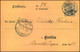 1903: Wahlkarte Zur Stadtverordnetenwahl, Wahlbezirk No. 15. Sauber Gebraucht. - Other & Unclassified