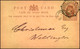 1892: Half Penny Stat. Card Sent Drom Cape Town To Wellington - Kap Der Guten Hoffnung (1853-1904)