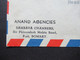 Indien 1951 1st Asian Games 1951 Air Mail / Luftpost Nach St. Gallen Umschlag Anand Agencies Sambava Chambers Bombay - Cartas & Documentos