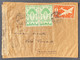 MADAGASCAR Lettre 1945 De Betroka Pour Tananarive PA 55 & 267 + "BM"  Boite Mobile + Censure  RR - Luchtpost