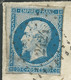 N° 14 BLEU NAPOLEON SUR LETTRE / PEYRIAC MINERVOIS POUR MAS CABARDES / 24 JUIN 1859 - 1849-1876: Periodo Clásico