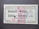 Ticket Fahrschein 1928 Heidelberger Straßen Und Bergbahn AG Kornmarkt - Schloss / Schloss - Molkenkur Serie D - Europa