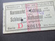 Ticket Fahrschein 1928 Heidelberger Straßen Und Bergbahn AG Kornmarkt - Schloss / Schloss - Molkenkur Serie D - Europa