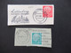 Delcampe - BRD Ab Posthorn Nr. 123 Jahre 1954 - 61 Briefstücke / Blankozettel Mit Sonderstempel Heidelberg Verschiedene SST - Gebruikt