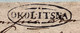 „OKOLITSNA“ 1818 RARE FIRST YEAR  Pre-Stamp Cover(OKOLIČNE CZECHOSLOVAKIA Österreich Ungarn Vorphilatelie Brief Lettre - ...-1850 Prefilatelia