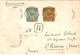 LETTRE RECOMMANDEE DE CHANDERNAGOR (INDE) Timbres 4 Et 12 ( Autres Valeurs Décollées) Pour FRANCE 1912 - Covers & Documents
