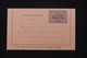 OBOCK - Entier Postal ( Carte Lette ) Type Guerriers, Non Circulé - L 95346 - Lettres & Documents