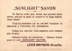 Delcampe - 6 Cards Sunlight Zeep Savon   Lith. De Wolf Frères & Cammaert Pink Background - Autres & Non Classés