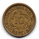 Allemagne -  10 Reichspfennig 1929 F TB+ - 10 Rentenpfennig & 10 Reichspfennig
