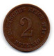 Allemagne -  2 Pfennig 1914 G TTB - 2 Pfennig