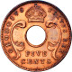 Monnaie, EAST AFRICA, George VI, 5 Cents, 1952, TTB, Bronze, KM:33 - Afrique Orientale & Protectorat D'Ouganda