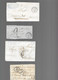 LOT    4  MARQUES POSTALES     2 SCANS - 1801-1848: Voorlopers XIX