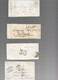 LOT    4  MARQUES POSTALES     2 SCANS - 1801-1848: Voorlopers XIX