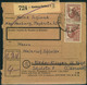1948,60 Pfg. Arbeiter Im Senkrechten Paar Auf Paketkarte Ab "HAMBURG-hARBURG 3" - A 956 (2) - Sonstige & Ohne Zuordnung