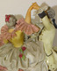 Delcampe - COUPLE DANSEURS PORCELAINE DRESDEN GERMANY SUJET ANCIEN COLLECTION VITRINE - Encriers