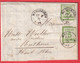 ALSACE LORRAINE N°4 X2 MARIAKIRCH SAINT MARIE AUX MINES HAUT RHIN 17.3.1871 MULHOUSE - Covers & Documents