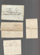 LOT    4  MARQUES POSTALES     2 SCANS - 1801-1848: Precursori XIX