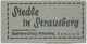 Deutschland - Strausberg - Strausberger Eisenbahn Aktiengesellschaft - Ganze Strecke Fahrschein RM 0.15 - Europe