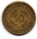 Allemagne - 50 Rentenpfennig 1924 J TB+ - 50 Renten- & 50 Reichspfennig