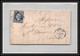 7098 LAC 1856 N 14 Napoleon 20c TB Pc 1593 Joyeuse Ardeche St Etienne Loire France Lettre Cover - 1849-1876: Classic Period