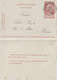 DDY732 - Entier Carte-Lettre Type TP 57 HANNUT 1897 Vers BRAIVES - Expédiée De LENS ST SERVAIS , Signée Vrancken - Letter-Cards