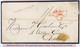 Ireland Down 1826 Unframed POST PAID Of Newry In Red On Cover To Dublin Prepaid "1/-", With NEWRY/50 Town Mileage - Prefilatelia