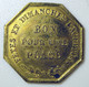 44 - Nantes - Rare Jeton De Transport 19ème Siècle - Dames-Blanches Fouquet & Boets - Bon Pour Une Place - Monedas / De Necesidad