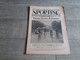 Sporting Journal Sportif Illustré 1923 Cyclisme Paris St étienne Bol D'or Motocycliste Cyclecariste Athlétisme Tennis - Sport