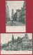 Lot Van Twee Postkaarten Brugge Bruges Quai Du Rosaire Rue Flamande Et Le Beffroi CPA - Brugge