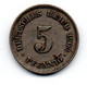 Allemagne - 5 Pfennig 1903 E TB+ - 5 Pfennig