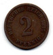 Allemagne -  2 Pfennig 1875 E TB - 2 Pfennig