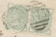 GB 1881 QV ½d Pale Green Pair Multiple Postage W Duplex 545 / NEWCASTLE-ON-TYNE - Storia Postale
