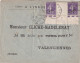 SEMEUSE SURCHARGEE - 1926 - PAIRE INTERPANNEAU BAS DE FEUILLE YVERT N°218 ! Sur ENVELOPPE De ROYE (SOMME) - 1906-38 Semeuse Camée