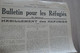 Guerre 39/45  Etat Français Gouvernement De Vichy Tarn Et Garonne Bulletin Pour Réfugiés 1er Juin 1943 N°54 - Documents