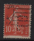 Perforation GL 82 - Galeries Lafayette - 10c Type Semeuse - Indice 3 - Other & Unclassified