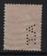Perforation AT 190 - Albert Tronc - 10c Type Semeuse - Indice 4 - Autres & Non Classés