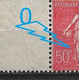 France 1926 N°199k* Variété C Fermé = 50° - Ungebraucht