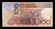 Marruecos Morocco 100 Dirhams 1987 Pick 65b BC/MBC F/VF - Morocco