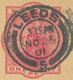 GB „LEEDS / 5“ Double Circle (25mm) On Superb QV 1d Carmine Postal Stationery Pc To FINLAND 1901, Uncommon Destination - Covers & Documents