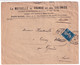 SEMEUSE PERFORE / PERFIN - 1914 - ENVELOPPE De La MUTUELLE DE FRANCE ET DES COLONIES De LYON => GENEVE (SUISSE) - Autres & Non Classés