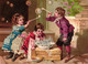 5 Cartes   Bulles De Savon Soap Bubbles Zeepbellen Menu 1884 - Other & Unclassified
