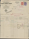 1945 "Silbert & Ripert Frères Marseille" Affr. Type Iris Et Mercure 1,50 F Perforés S.R. Sur Doc. Pour St Laurent De N.. - Lettres & Documents