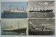 LOT 10 STEAMERS , OLD POSTCARDS - Paquebots