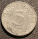 ALLEMAGNE - GERMANY - 5 REICHSPFENNIG 1940 B - Zinc - KM 100 - 5 Reichspfennig